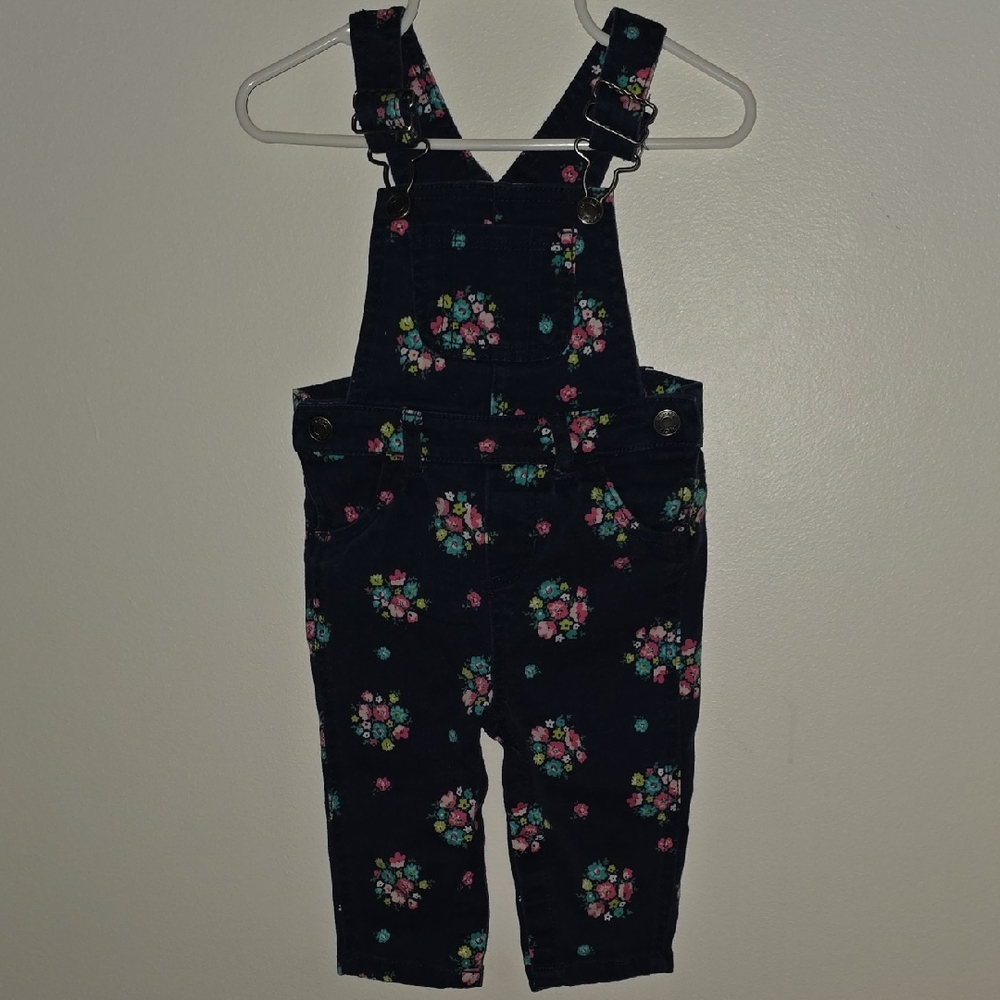 Carter's Jeans Overalls with Floral Print